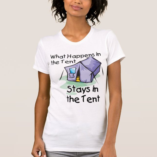 Vad händer i Tält? T-shirt (Framsida)