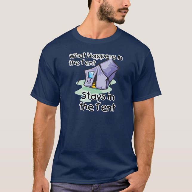 Vad händer i Tält? Tee Shirt (Framsida)