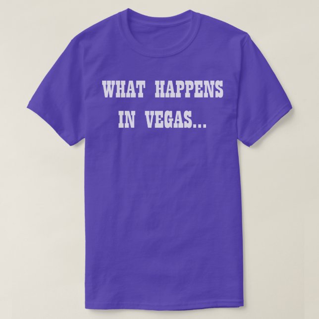 Vad Händer I Vegas T Shirt (Design framsida)