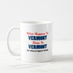 Vad händer i Vermont stag i Vermont Kaffemugg