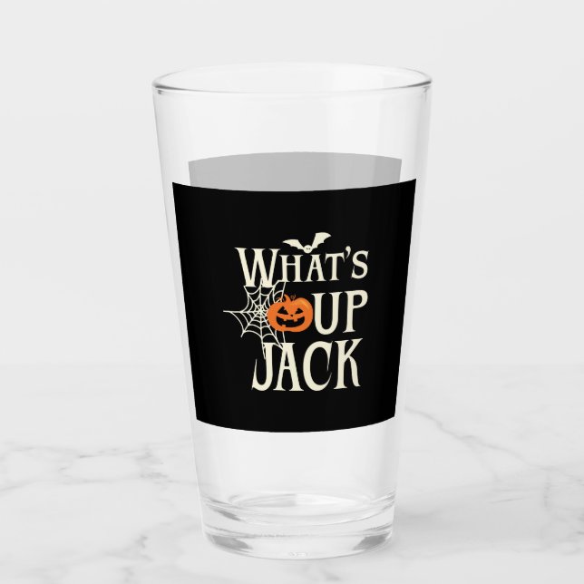 Vad händer Jack Halloween Glaskopp (Framsida)