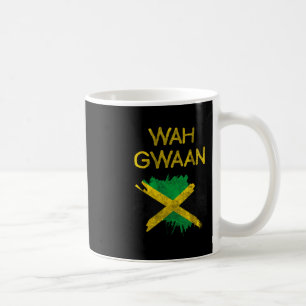 Vad händer Jamaica Flagga Jamaicansk stolthet Regg Kaffemugg