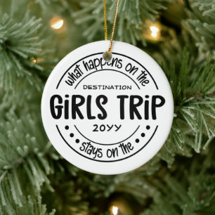 Vad händer med Girls Resa Anpassningsbar Girls He Julgransprydnad Keramik