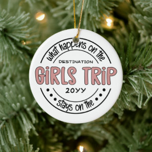 Vad händer med Girls Resa Anpassningsbar Girls Hel Julgransprydnad Keramik