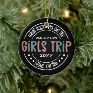 Vad händer med Girls Resa Anpassningsbar Girls Hel Julgransprydnad Keramik