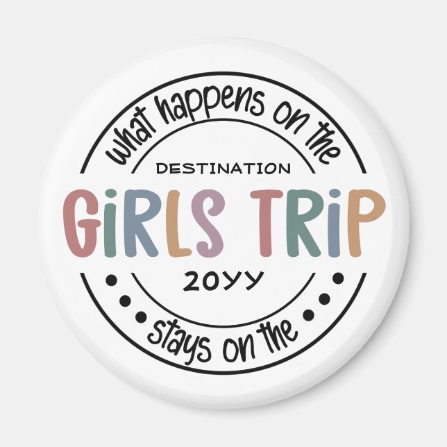 Vad händer med Girls Resa Anpassningsbar Girls Hel Magnet (Framsidan)