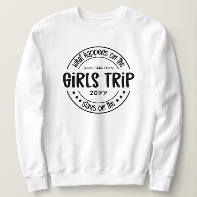 Vad händer med Girls Resa Anpassningsbar Girls Hel T Shirt (Design framsida)