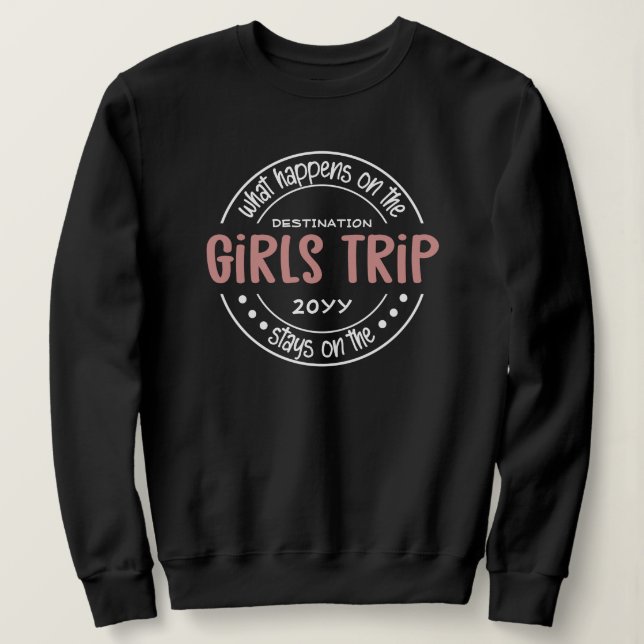 Vad händer med Girls Resa Anpassningsbar Girls Hel T Shirt (Design framsida)