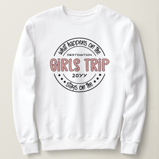Vad händer med Girls Resa Anpassningsbar Girls Hel T Shirt (Design framsida)