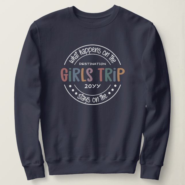 Vad händer med Girls Resa Anpassningsbar Girls Hel T Shirt (Design framsida)