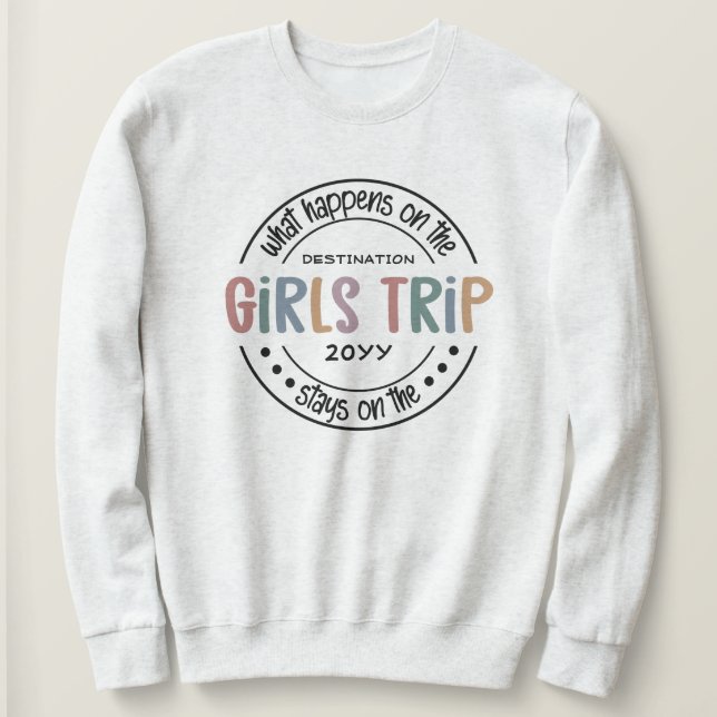 Vad händer med Girls Resa Anpassningsbar Girls Hel T Shirt (Design framsida)