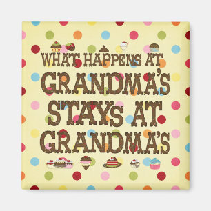 Vad händer med mormor? magnet