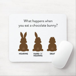 Vad händer när du äter en chokladbunny? musmatta