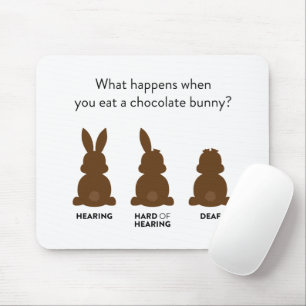 Vad händer när du äter en chokladbunny? musmatta