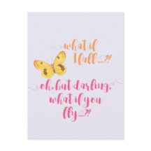 Vad händer om jag faller? - Idéellt vykort