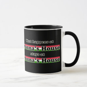 Vad händer på bakgrund för den Nonnas hussvarte Mugg