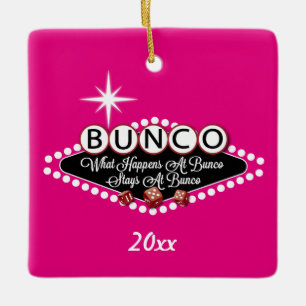 Vad händer på Bunco Julgransprydnad Keramik