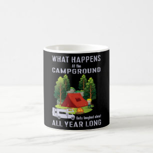Vad händer på Campground? Kaffemugg