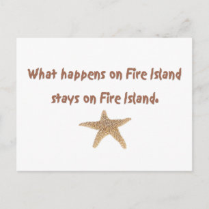 Vad händer på Fire Island? Vykort