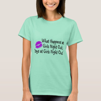 Vad händer på flickorna vid kvällarna vid flickorn t-shirt