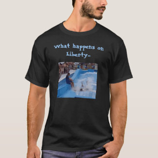 Vad händer på frihet… (den mörka versionen) t shirt