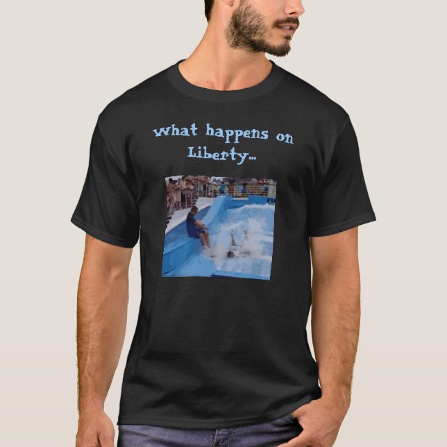 Vad händer på frihet… (den mörka versionen) t shirt (Framsida)