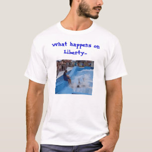 Vad händer på frihet…, (ljus version) t shirt