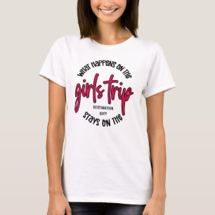 Vad händer på Girls Resa Funny-Anpassningsbarna T Shirt