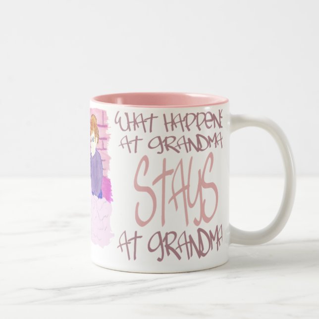 Vad händer på Grandmas4 Två-Tonad Mugg (Höger)