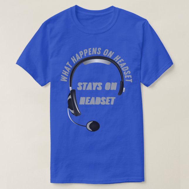 Vad händer på headset t shirt (Design framsida)
