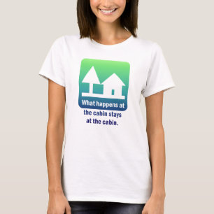 Vad händer på kabinstagen på cabin.en t shirt