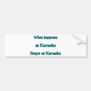 Vad händer på Karaoke Bildekal