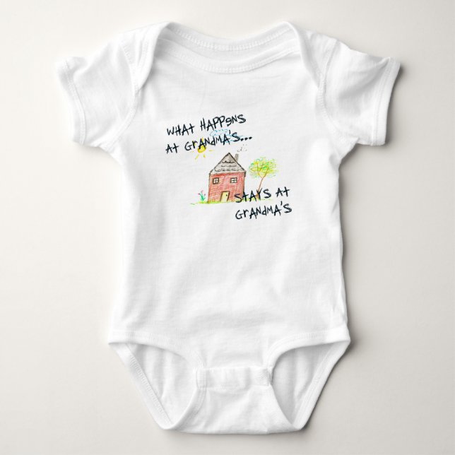 Vad händer på mormor Sleeper Tee (Framsida)