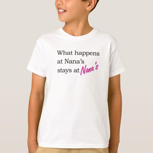Vad händer på Nanas hus. Tee Shirt (Framsida)