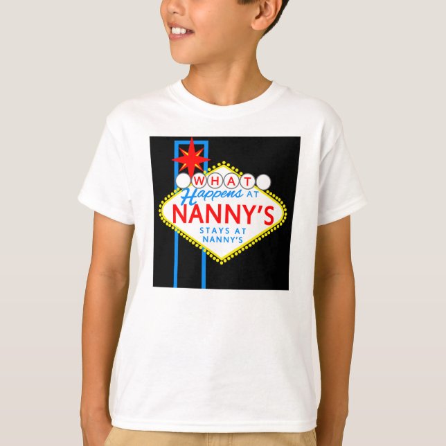 Vad händer på Nanny's Stays på Nanny's Tee Shirt (Framsida)