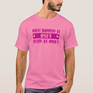 Vad händer på Omas T-shirt