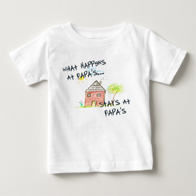 Vad händer på pappa T-tröja T-shirt (Framsida)