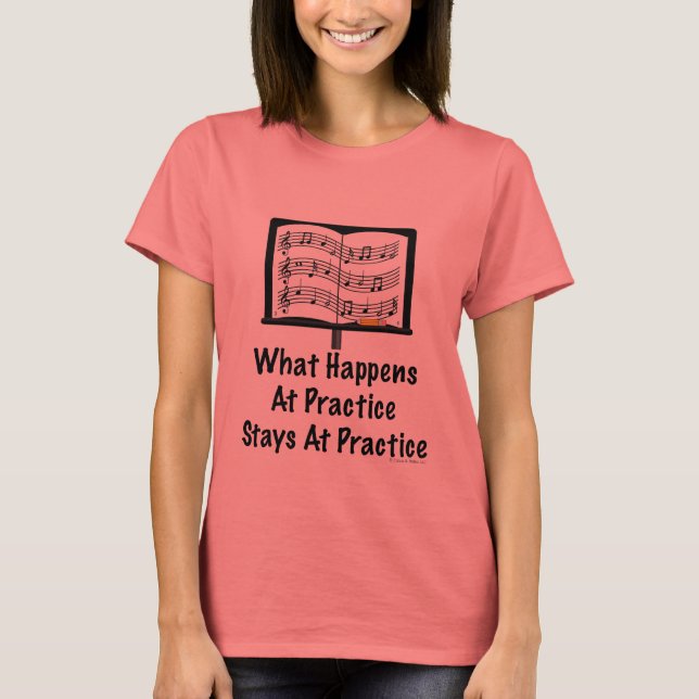 Vad händer på Practice Orchestra Ringer T shirt (Framsida)