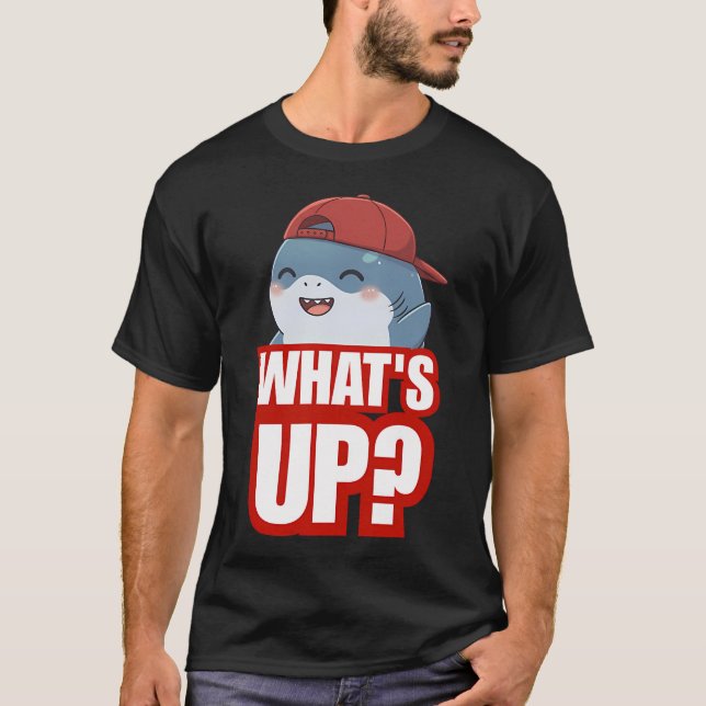 Vad händer? - Rolig Chibi-Haj T Shirt (Framsida)
