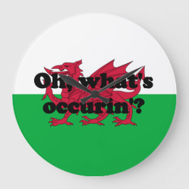 Vad händer? stor klocka