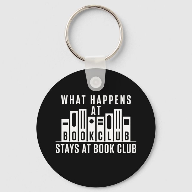 Vad händer vid Bok Klubb Stays vid Bok Klubben Nyckelring (Framsida)