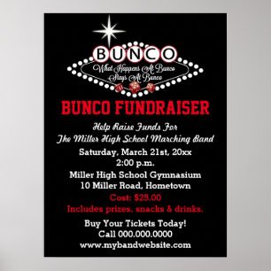 Vad händer vid Bunco Fundraiser? Poster