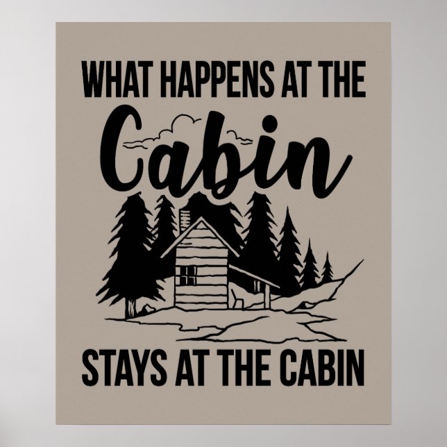 Vad händer vid Cabin-uppehållet i Cabin? Poster (Framsidan)