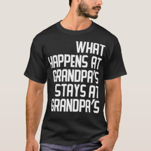 Vad händer vid farfars stall på farfars färgad t shirt