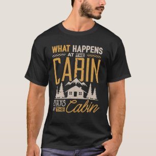 Vad händer vid kabinstationerna på Cabin Campi? T Shirt