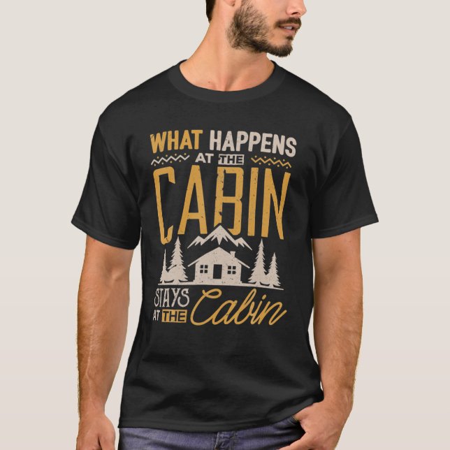 Vad händer vid kabinstationerna på Cabin Campi? T Shirt (Framsida)