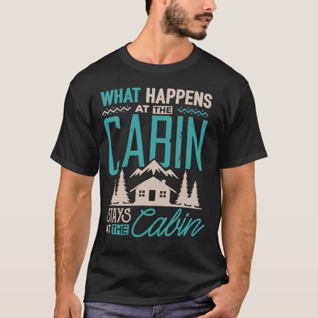 Vad händer vid kabinstationerna på Cabin Campi? T Shirt (Framsida)
