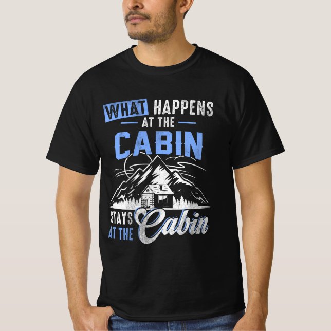 Vad händer vid kabinstationerna på Cabin Campi? T Shirt (Framsida)