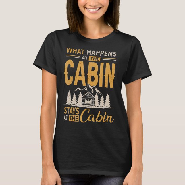 Vad händer vid kabinstationerna på Cabin Campi? T Shirt (Framsida)