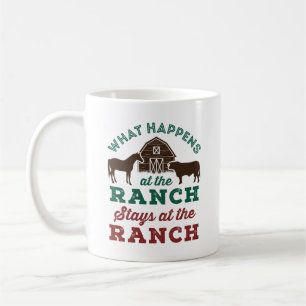 Vad händer vid Ranch-stationen vid ranchen? Kaffemugg